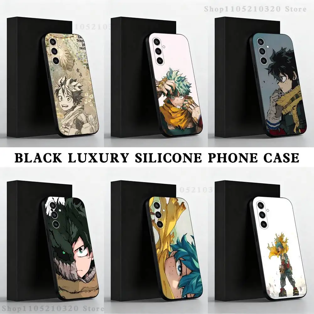 

My H-Hero Academia D-Deku Phone Case For Samsung S 25,24,23,22,30,21,10,9,Ultra,Plus,Lite,FE,4,5 G Black Soft Case