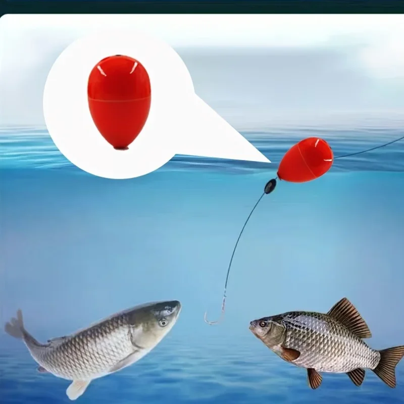 JOOYOO color rojo 7 Uds pesca en el mar fundición de larga distancia especial Po Drift súper llamativo poste flotante accesorios para peces de roca