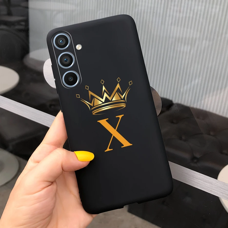 لسامسونج غالاكسي M54 حالة A54 لطيف تاج رسائل الغطاء الخلفي لينة سيليكون قضية الهاتف لسامسونج م 54 غالاكسي A54 Fundas الوفير #2