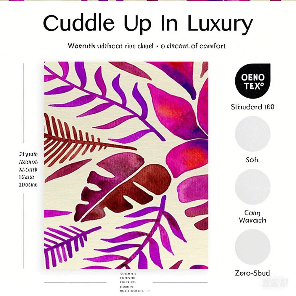 Good Tropical Symmetry Magenta Blanket Smooth blanket: Cozy blanket, sofás camas and blankets