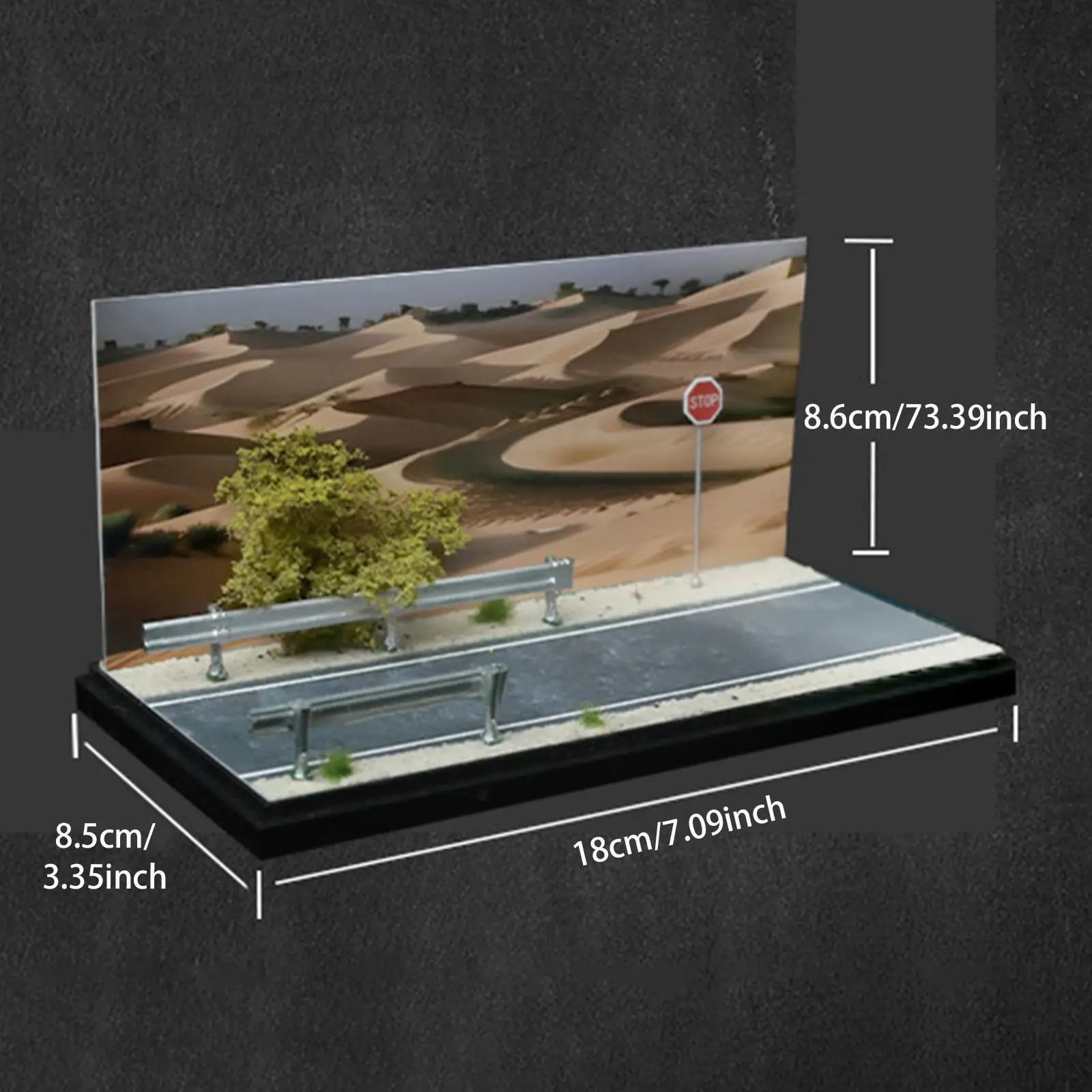 Scène de voiture modèle 1/64, bricolage, scène d'exposition avec boîte de rangement pour modèle de voiture, véhicule, figurines d'action, ornement de décoration