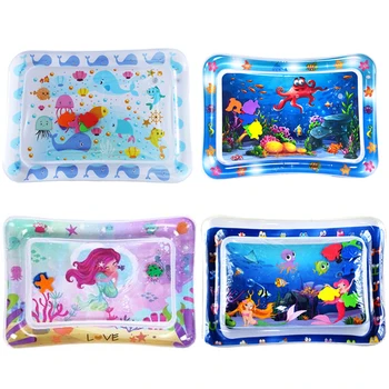 แผ่นรองเล่นน้ำสำหรับเด็กแผ่นรองพีวีซีแบบเป่าลมแผ่นรองท้องสำห...