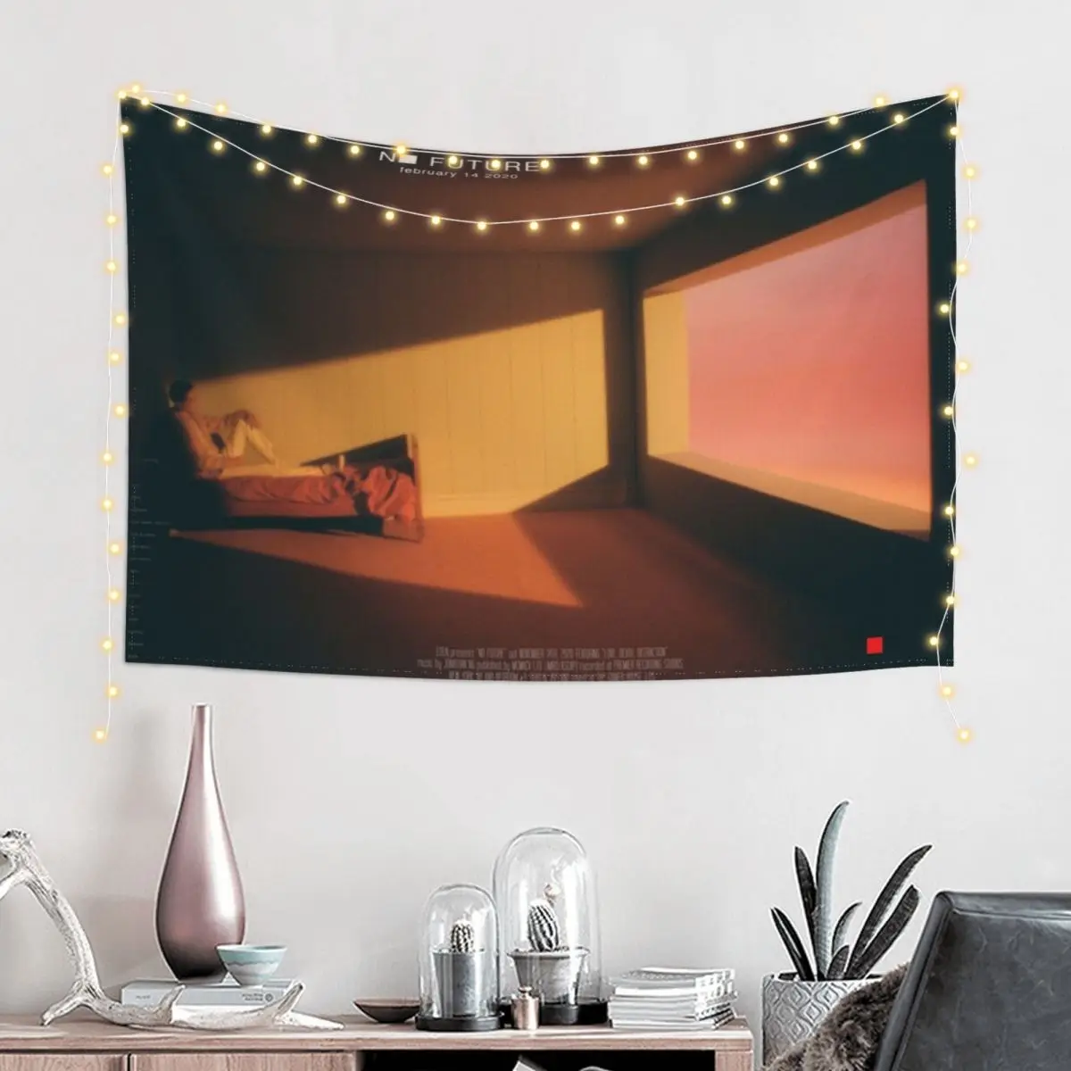

EDEN - No Future Tapestry Wallpaper Bedroom Aesthetic Room Decoration Room Decoration Korean Style Tapestry