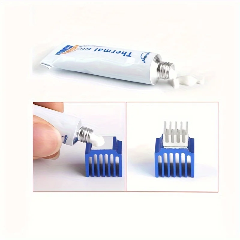Thermal Conductive Glue,Silicone Viscous Adhesive Cooling Compound,Heatsink Glue for LED GPU MOSFET 3D Printer IC Chipset