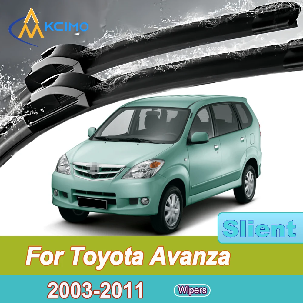

For Toyota Avanza F600 2003-2011 Front Windshield Wiper Blades 2pcs Quiet Rain Windscreen Window Accessories