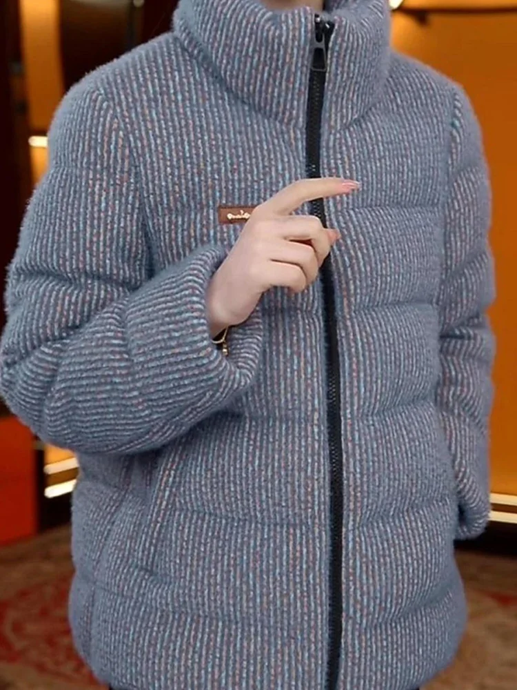 

Женская утепленная хлопковая куртка с капюшоном, свободного кроя, универсальная зимняя верхняя одежда для повседневной носки, однотонная