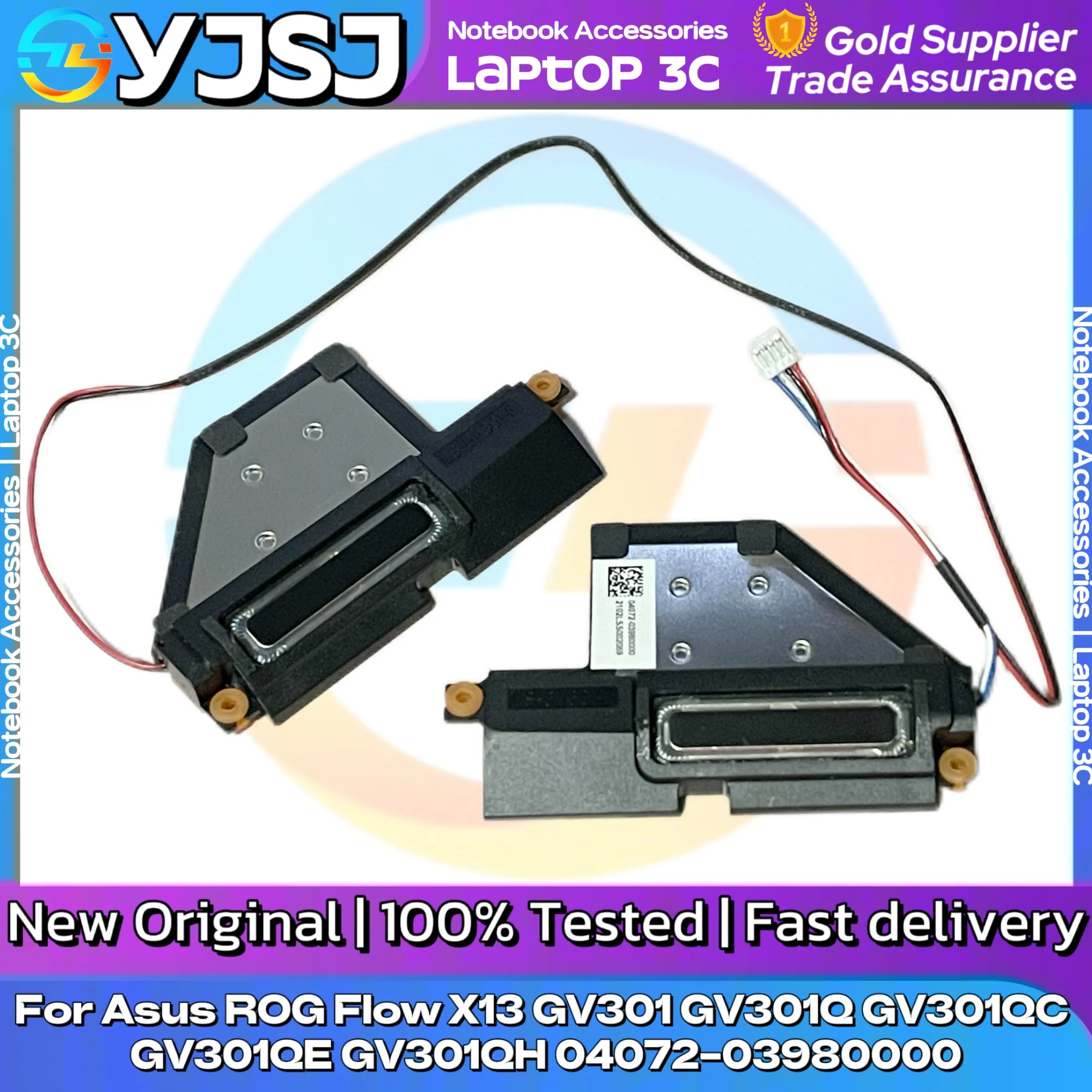 NEW GENUINE Original Laptop Speaker FOR Asus ROG Flow X13 GV301 GV301Q GV301QC GV301QE GV301QH built-in speaker 04072-03980000