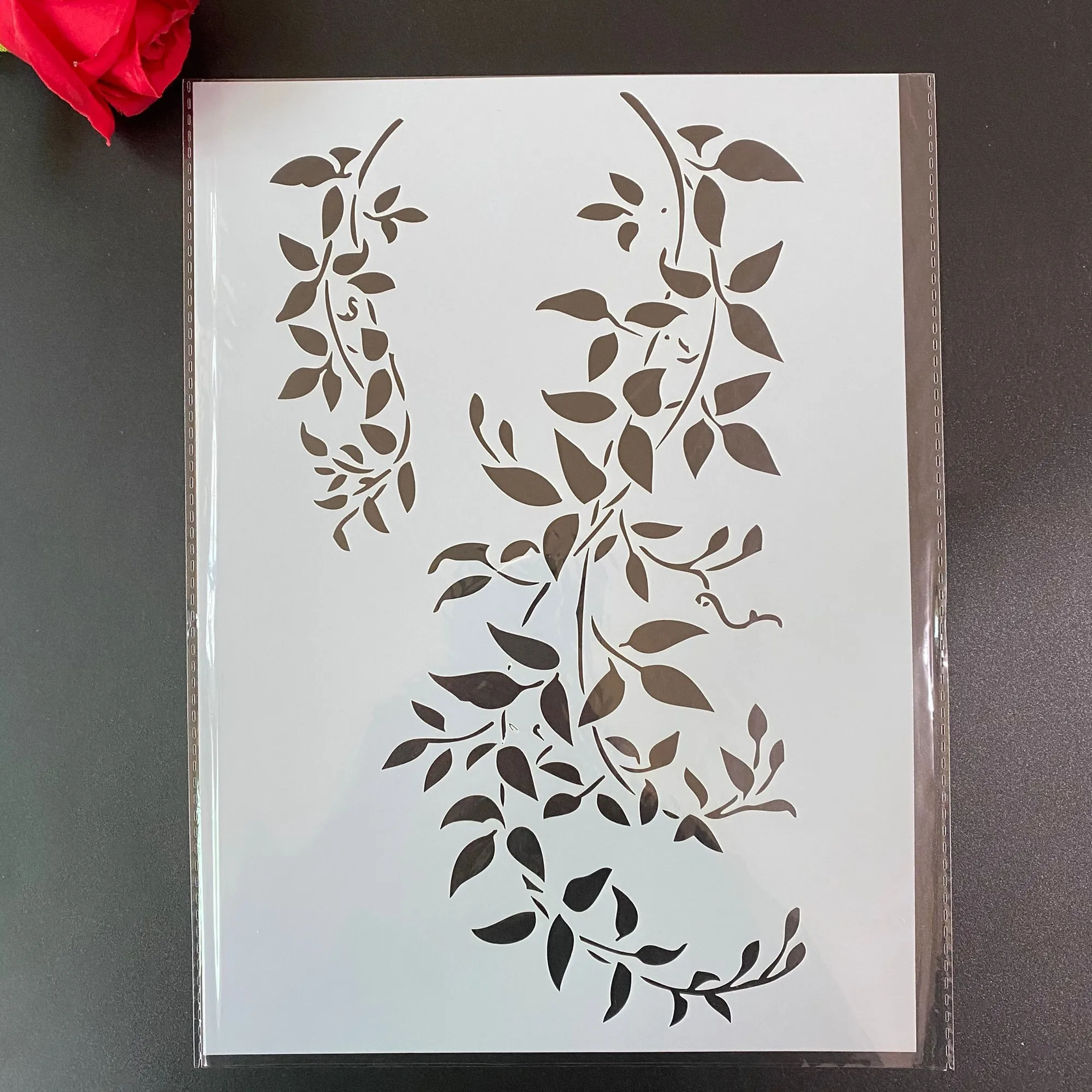 4pcs /set A4 Mandala Stencils Painting Coloring Embossing Scrapbook Album Decorative Template stencil paris leaves branches