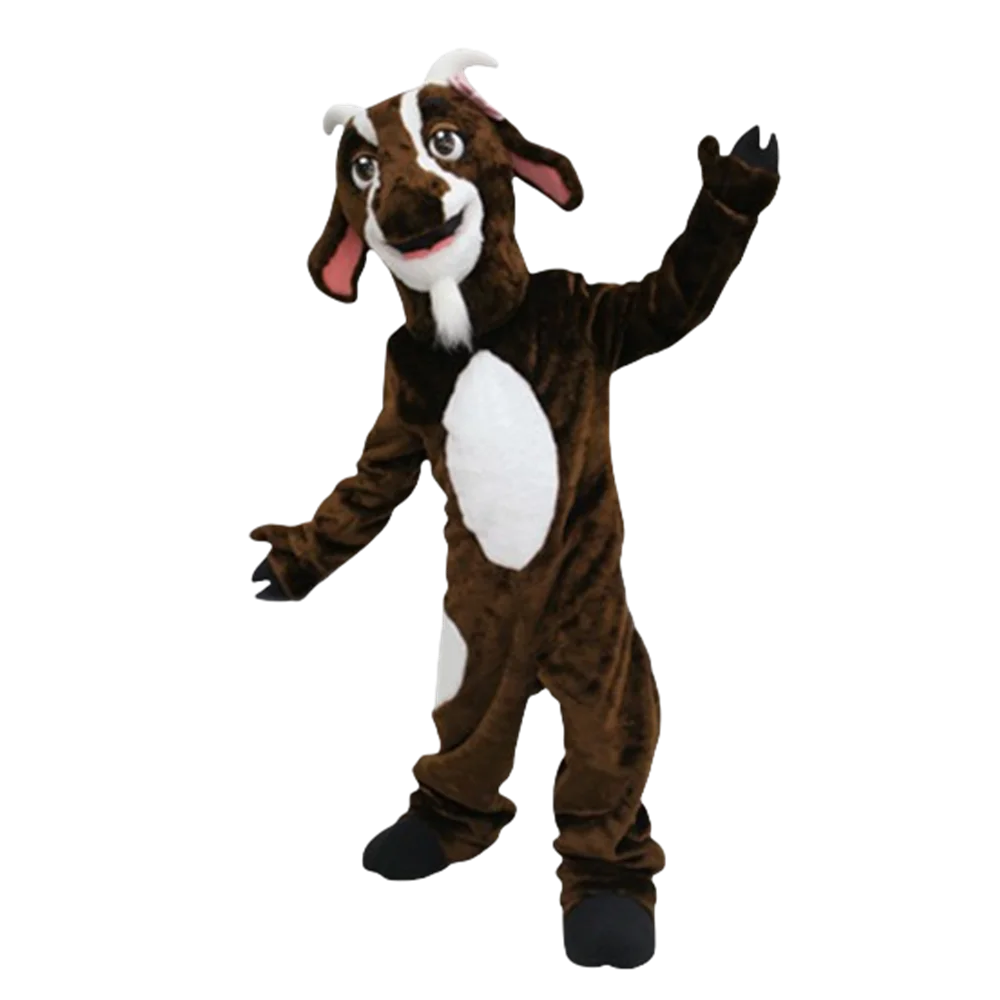 

Tan Goat Mascot Costume Adult Size Goat Mascotte Mascota Carnival Party Cosply Fancy Dress Costumes Suit Kit Fit SW1128