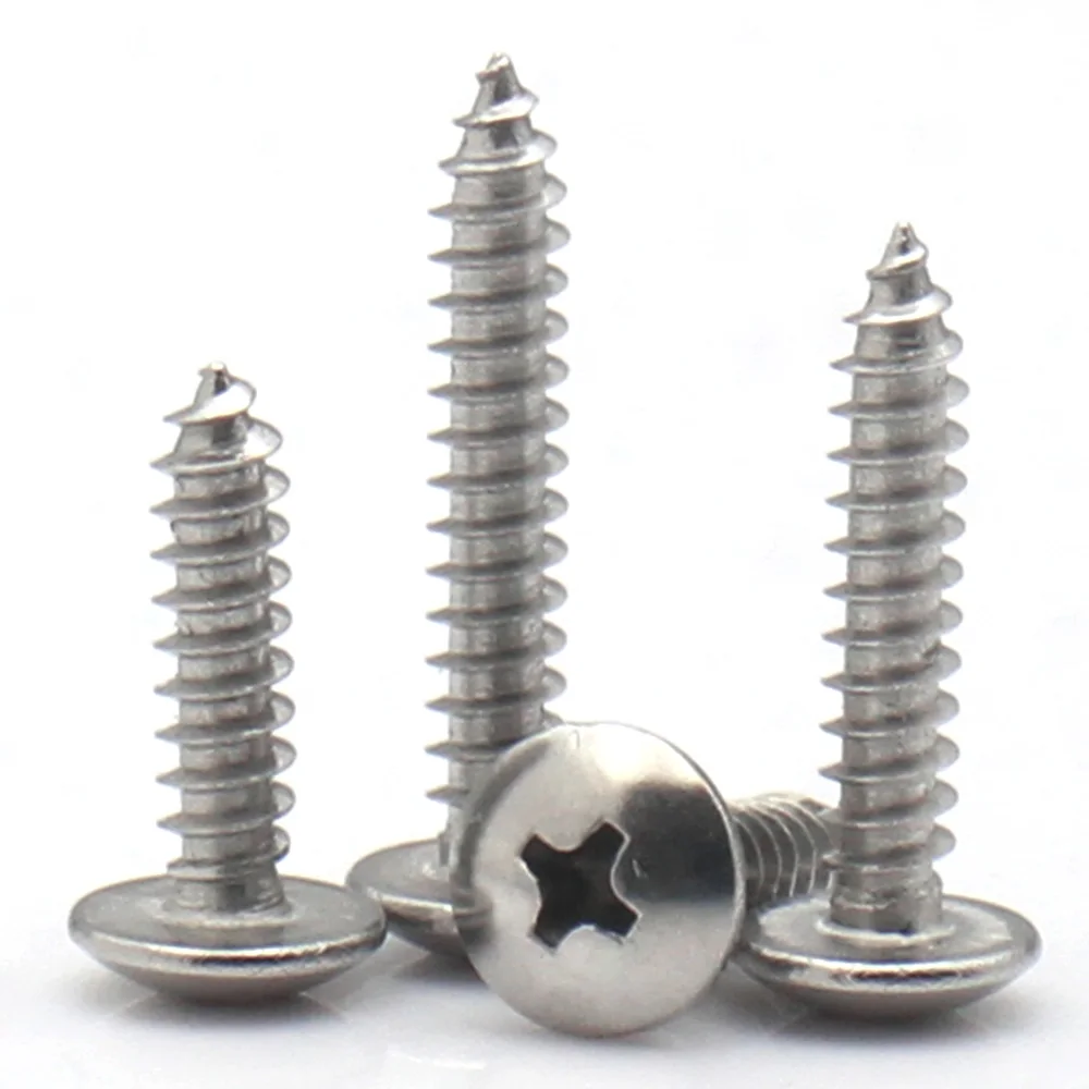 20/55 stks M3 M4 M5 M6 304 Rvs Phillips Verzonken Truss Hoofd zelftappende Cross Paddestoel Hoofd Hout Schroeven lengte: 6-40mm