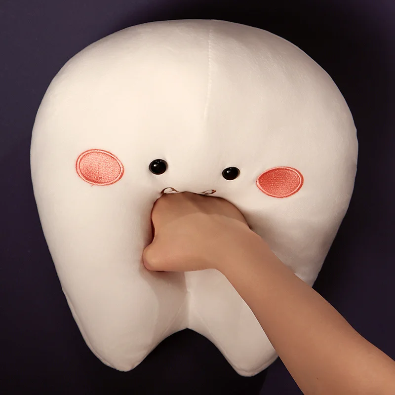 25/35 CM Kawaii Simulare Denti Peluche Interessante Peluche Cuscino Farcito Morbido Cuscino per Bambole Regalo Divertente Compleanno