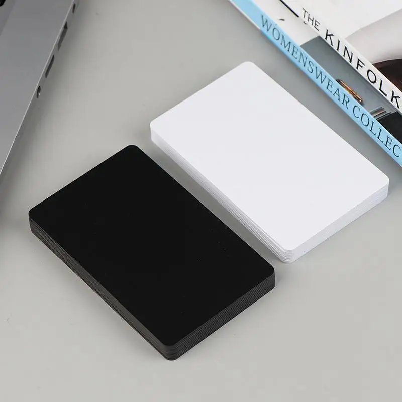 Hot Sale 10Pcs NFC216 PVC Black White Blank RFID Cards 13.56MHZ Access Control Printable Cards PVC Door Cards