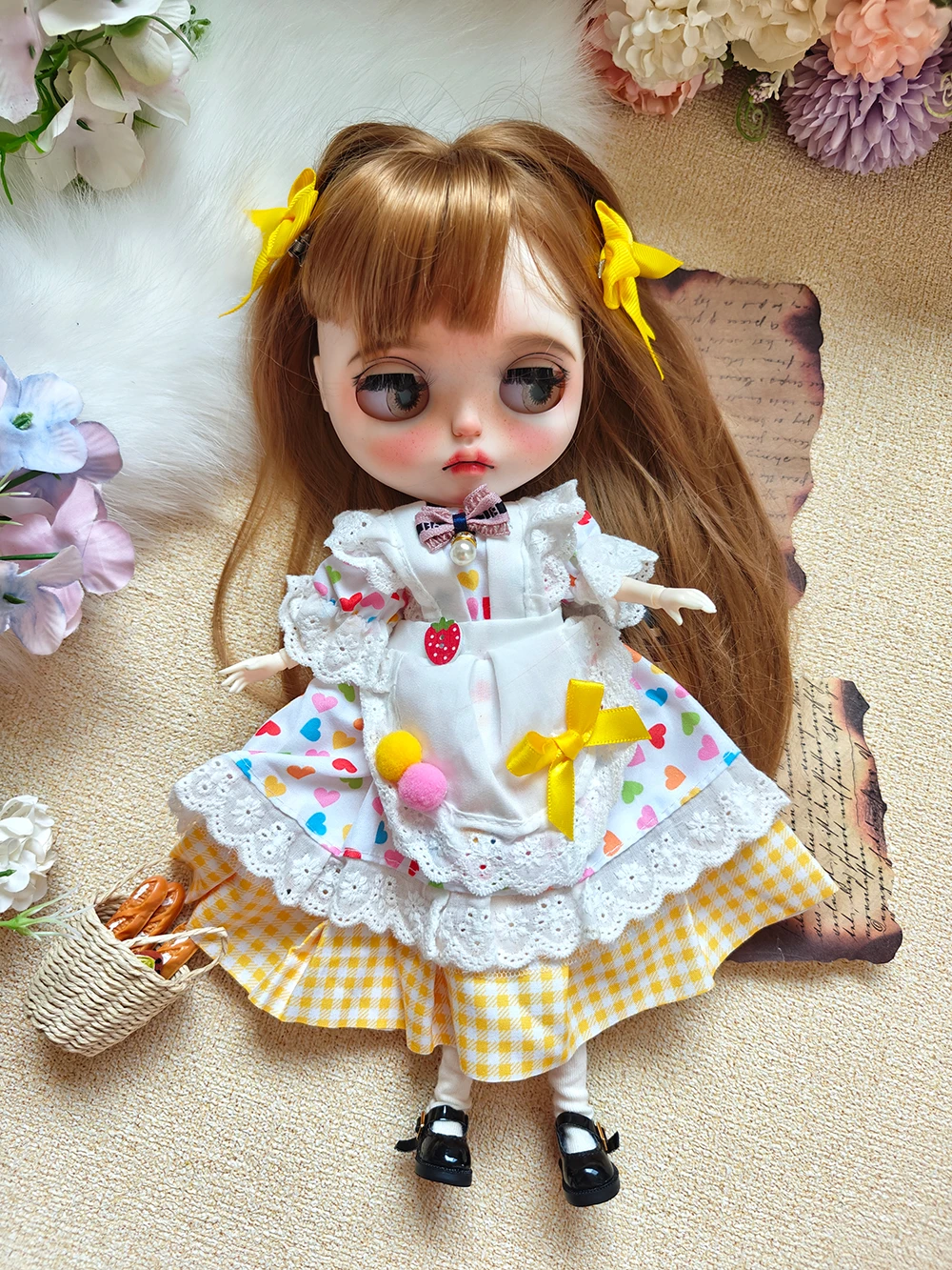 

ICY DBS Blyth кукла игрушки для девочек платье цитрин прекрасная юбка комплект OB22 OB24 AZONE аксессуары blythe кукольная одежда