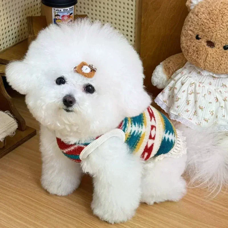 

Новые осенне-зимние свитера для домашних животных, теплые и уютные для кошек и собак, подходят для кошек и маленьких собак, такие как бишон.