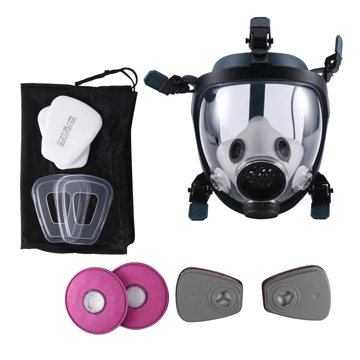 

Full Vapor & Particulate Respirator with Dual Carbon Activated Cartridges Eye Protection Mask