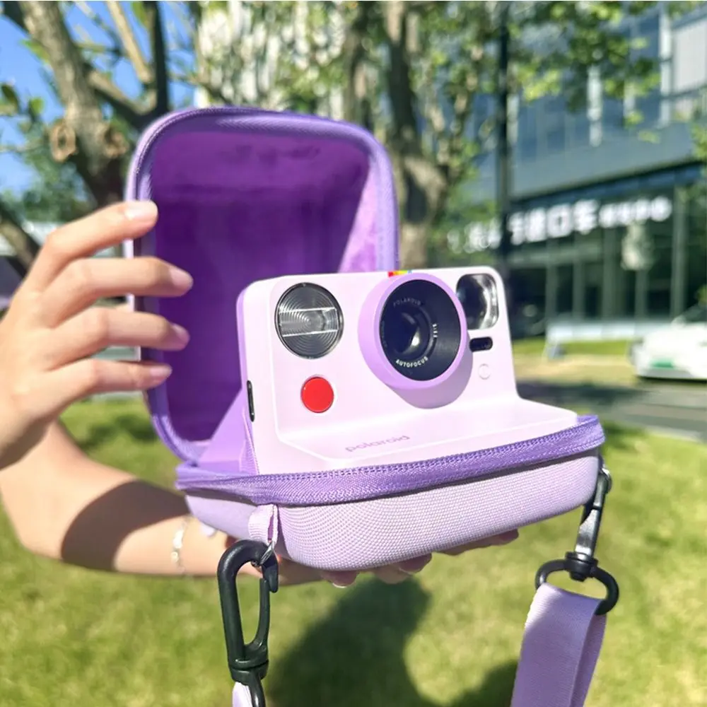 Bolsa de armazenamento universal para câmera instantânea, eva, filme rígido, estojo de transporte, alça ajustável para polaroid go/one step 2/normar +