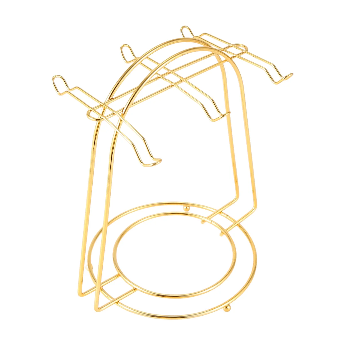 GET! Nordic Home Kitchen Tabletop Coffee Mug Holder 6 Cups Stand Gold Metal Cups Holders Rack Drain Organizer Rack