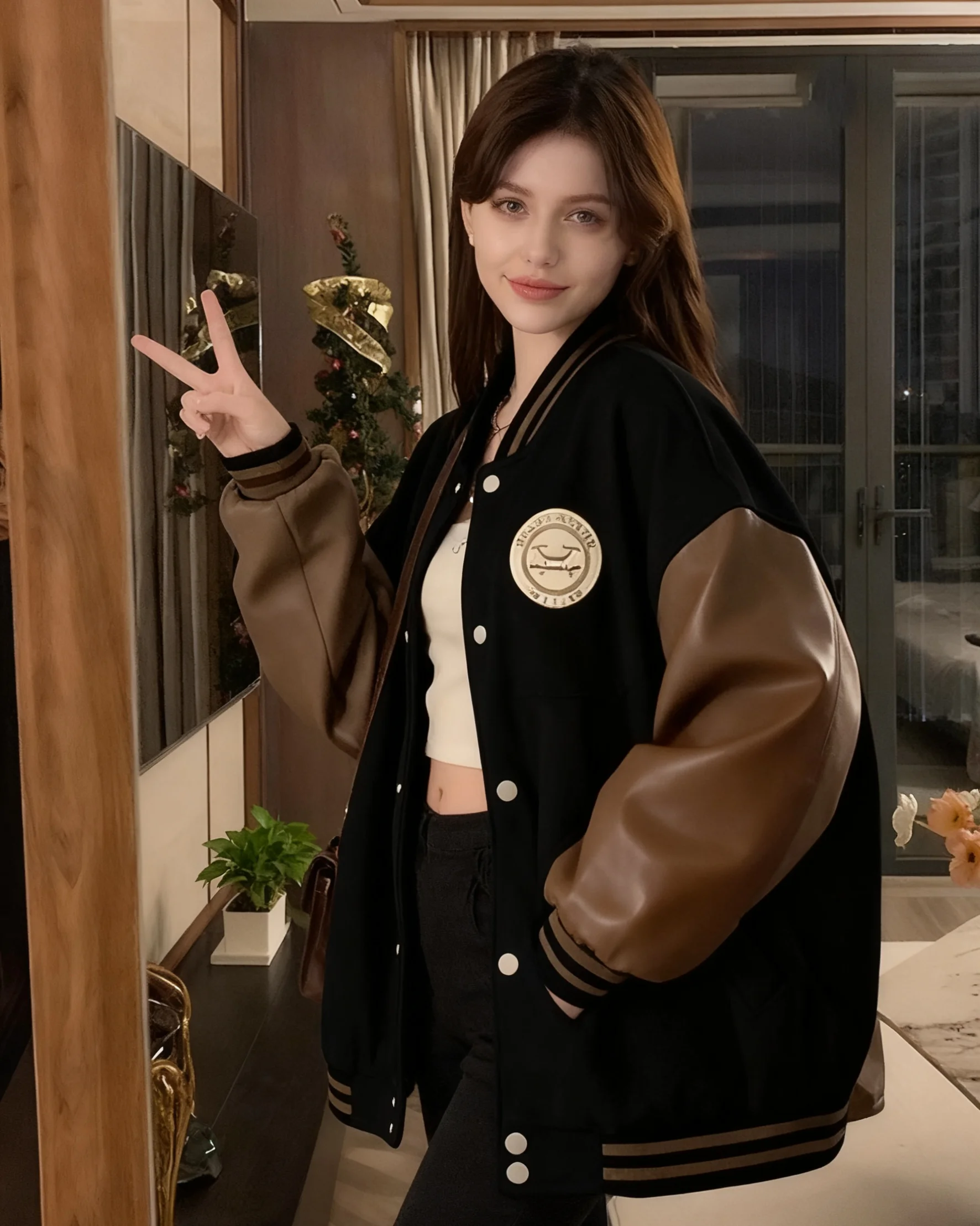 

Бейсбольные куртки из нейлонового сатина для женщин: зимние, антистатические, с поясом, для повседневной носки, с пайетками, приталенные, из мягкой ткани, для тренировок, с подкладкой из шерпы, для бега, в стиле OL