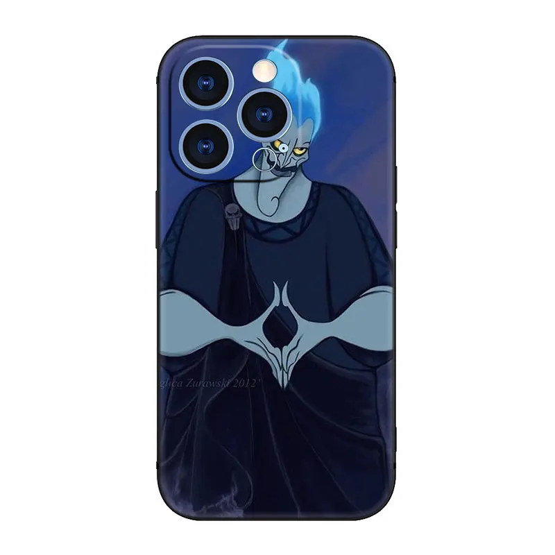 Disney Hades Villains Phone Case For Apple iPhone 14 13 12 Mini 11 Pro XR X XS MAX 6S 7 8 Plus 5S SE 2020 2022 Black Cover