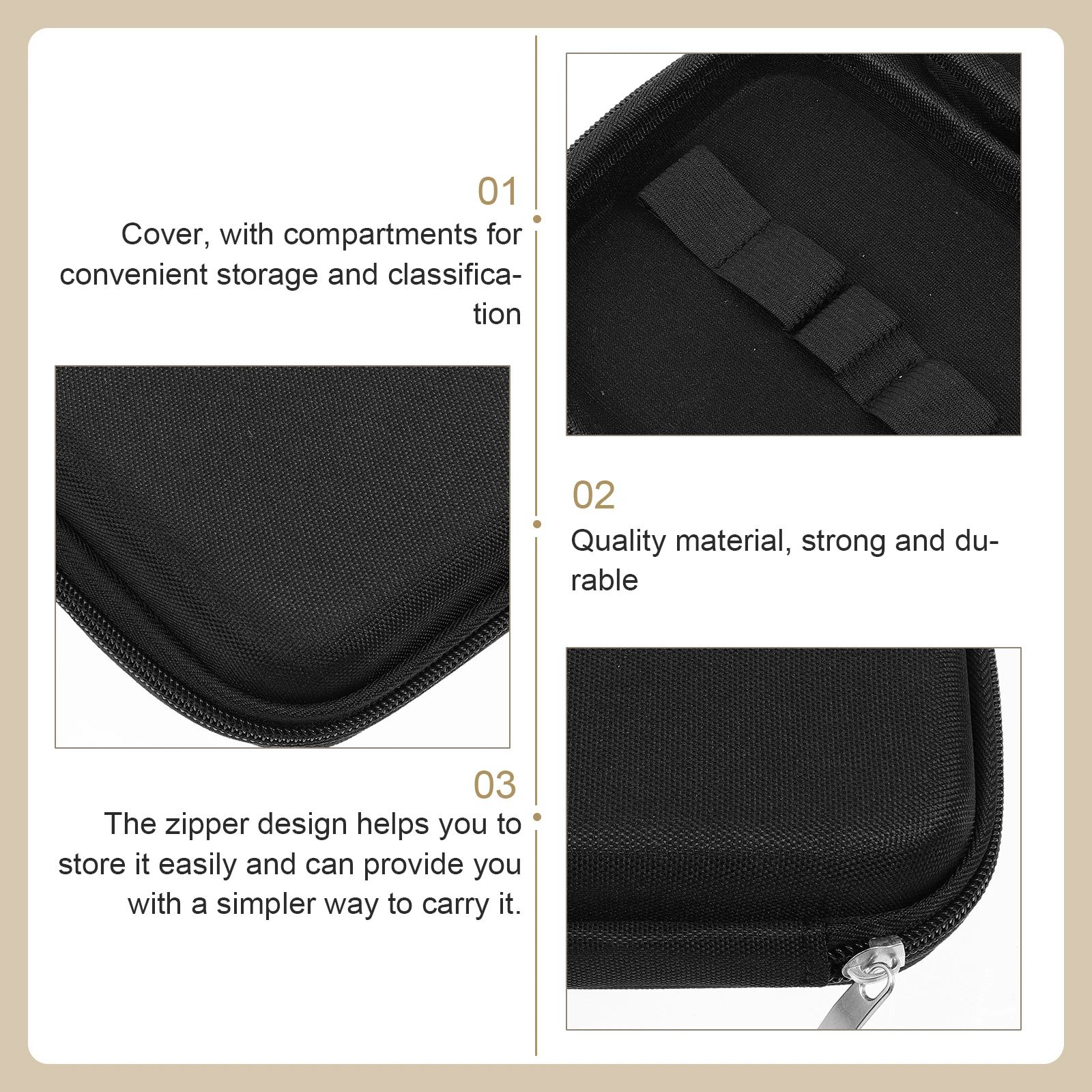 منظم زجاجات الزيوت العطرية، حقيبة تخزين مدمجة مقاومة للصدمات، حقيبة سفر محمولة لزجاجات الزيوت العطرية متينة #5