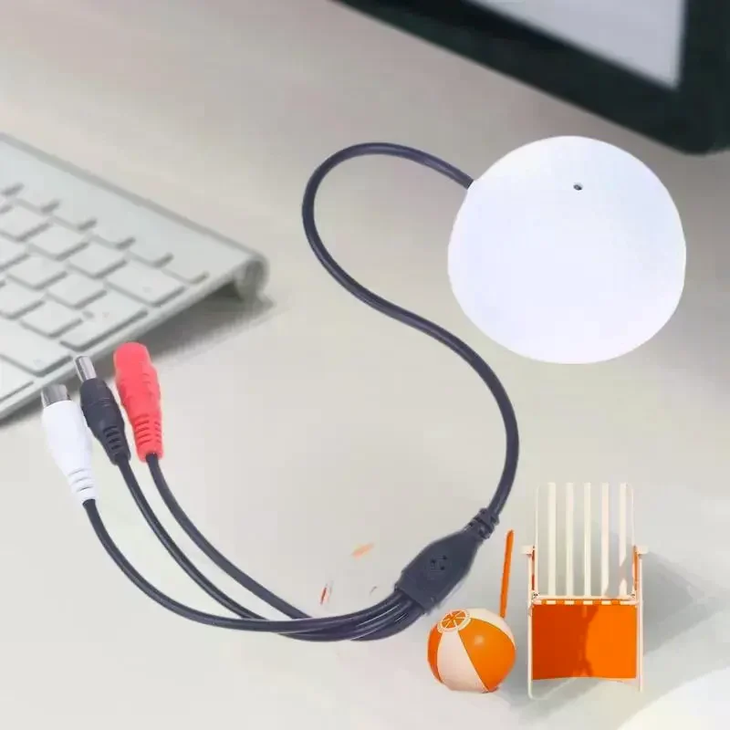 CCTV 감시용 원피스 IP 카메라, 사전 증폭기 내장, 음성 픽업 및 유선 음성 오디오 모니터링을 위한 마이크