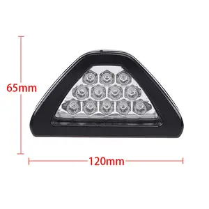 Đèn tín hiệu phanh phổ quát, đèn pha phía sau 12led, đèn phanh thứ ba, tam giác, DRL, JDM, BBA, F1 Style, Sporty 8 Lighthouse Sales TM Racing chính - 3