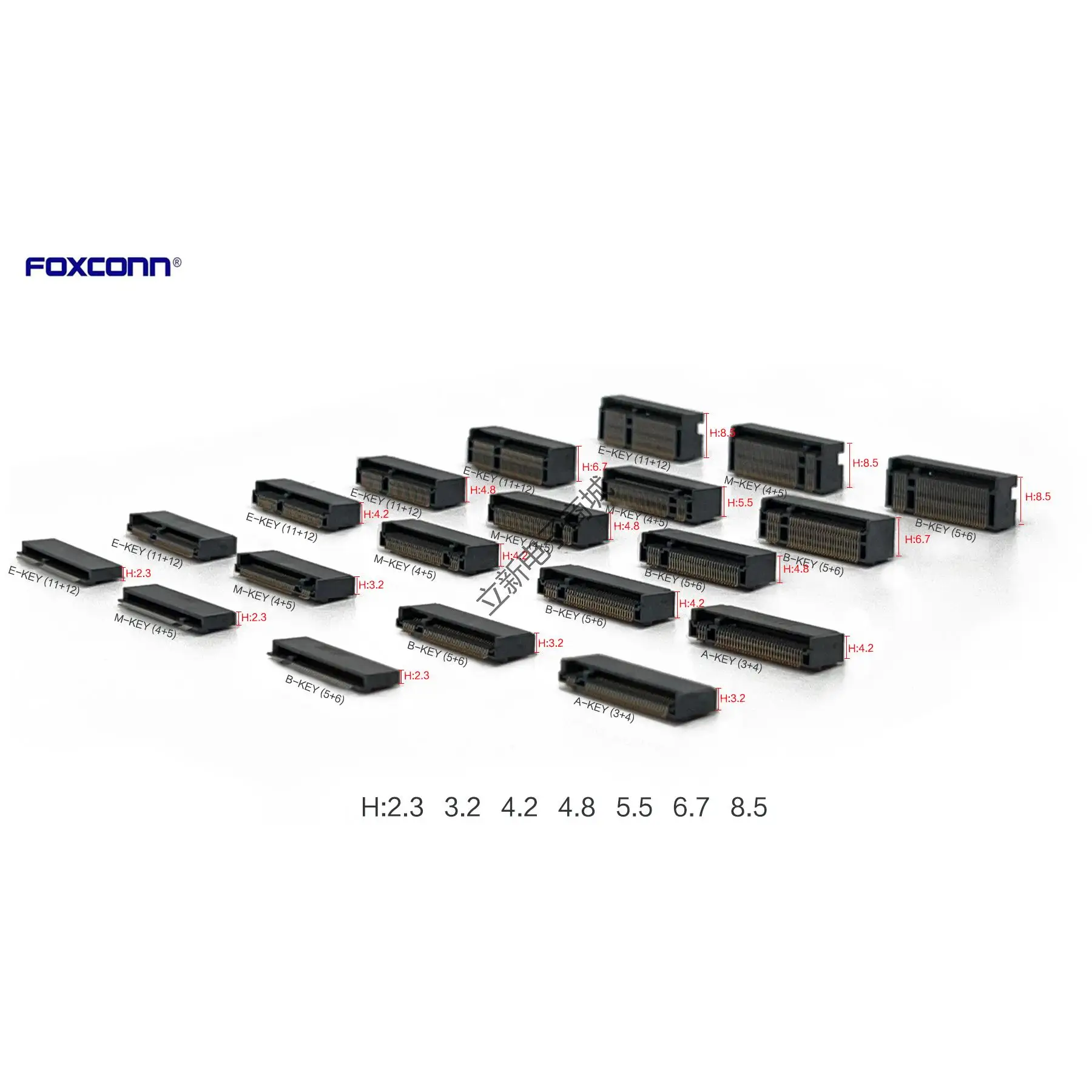 

LOTES connector NGFF slot 67P M.2 card slot SSD socket A-KEY B-KEY E-KEY M-KEY