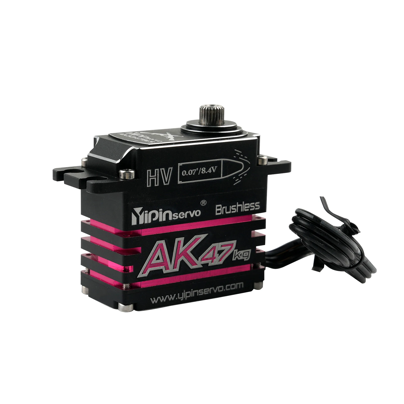 AK47 Metalen Digitale 47KG Servo 180/270/360 Graden Hoek Regelbare Borstelloze Motor Power Functies Servo's Voor robot Auto Model