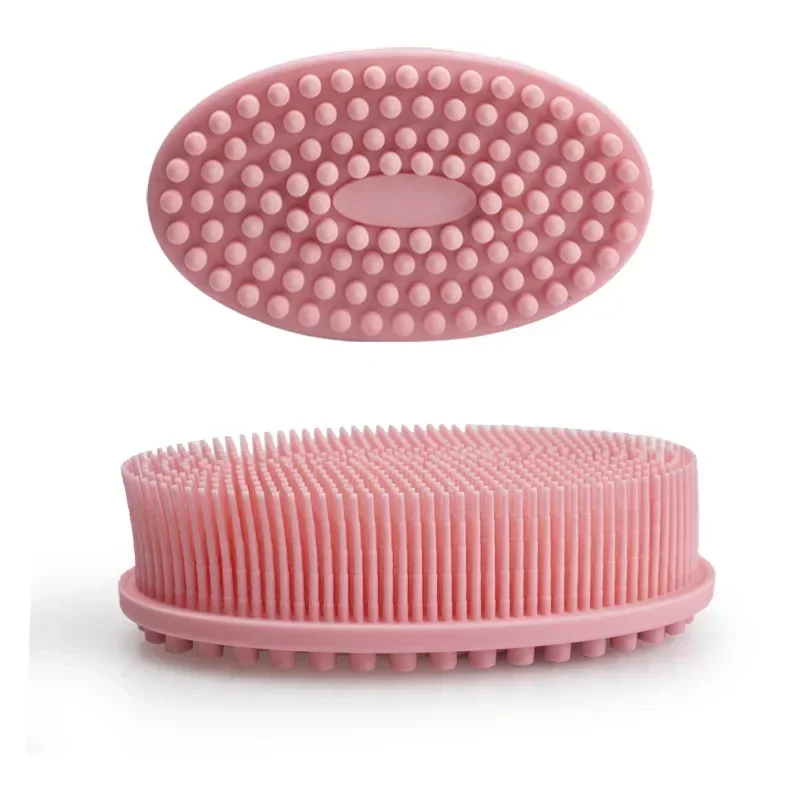 Baby Silicone Bath Brush for Gentle Cleansing and Massage - Soft Bristles for Full Body Scrub