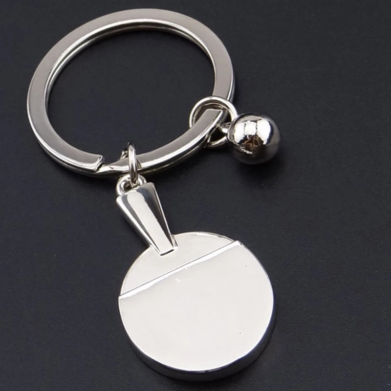 トップセール 10 個スポーツピンポン卓球ボールバドミントンボウリングボールキーホルダーキーチェーンキーリングキーリングお土産ギフト