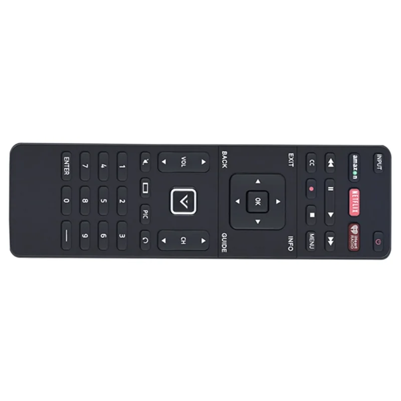 BFYL-XRT500 Doppelseitige Tastenfernbedienung, geeignet für VIZIO TV-Fernbedienung XRT500 Ersatzfernbedienung