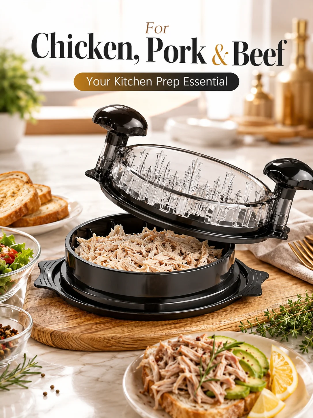 Déchiqueteur de poulet multifo - Meal Prep Chicken avis et prix