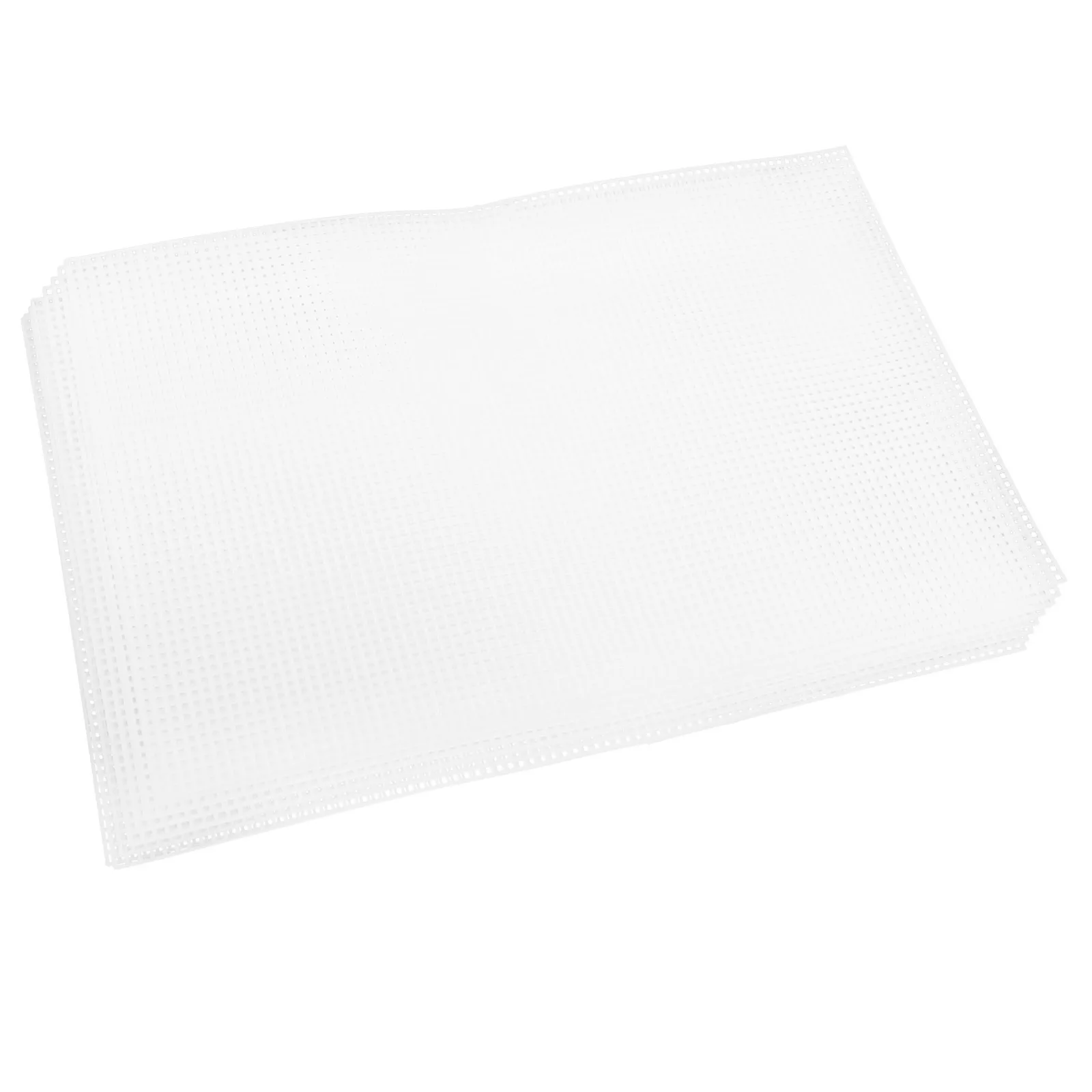 

10Pcs Strong Portable Mesh Grid Sheets Crochet Knitting DIY Handmade Decorations Coasters Ornaments Form Sheets Craft