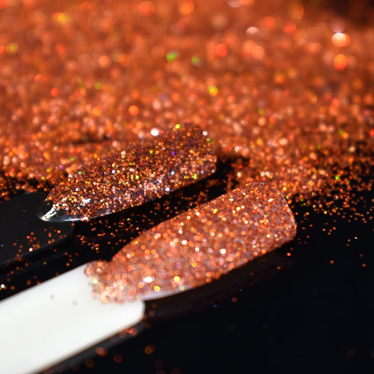 DIY Gel Polish Grote Nail Art Glitter Holo Rainbow Diep Oranje Acryl Nagels Glitter Poeder in Doorzichtige Pot 5.5g/fles