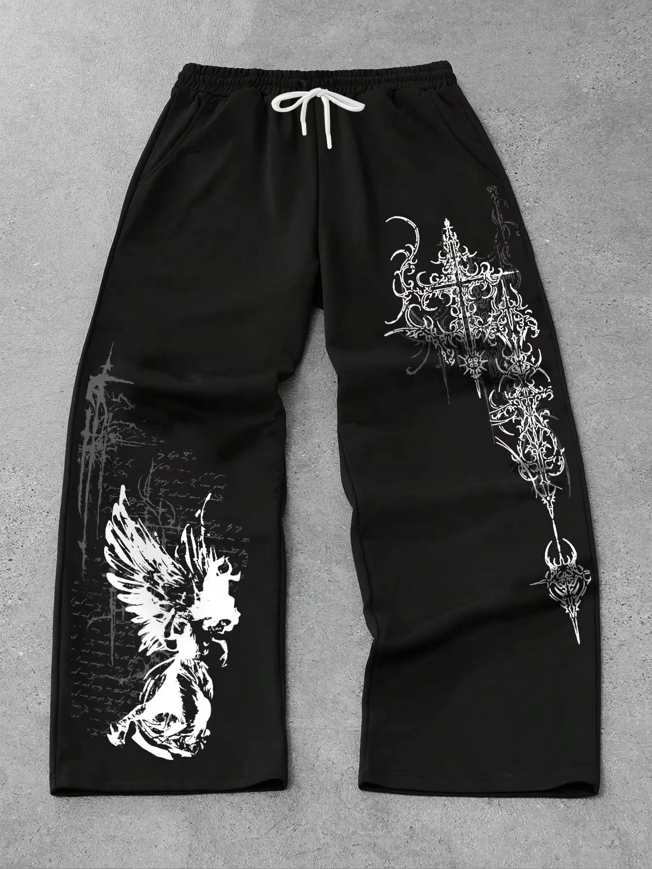 2026 High Street Sweatpants Summer American Letter Printing Personalized Trendy Couple Loose Fashion Trousers For Adults Kids