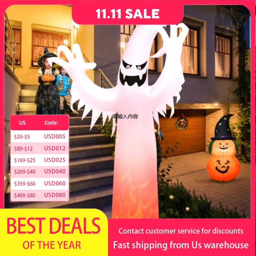 

12 Feet Halloween Inflatable Decoration with Built