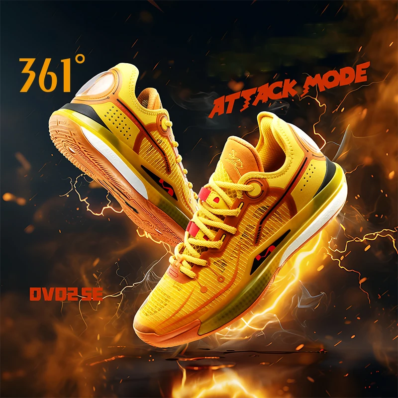 361 Degrees Men DVD2.0 SE Basketball Shoes Breathable Resistant Stable Professional Flexible Fashionable Male Sneakers 672421120