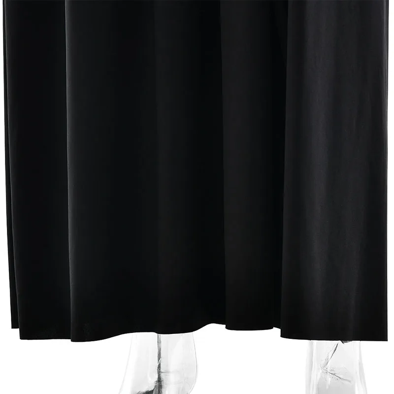 ZHIO Neues Kleid mit schrägem Kragen und langen Ärmeln, sexy schulterfreies Maxikleid mit seitlichem Schlitz, elegantes rückenfreies enges langes Clubkleid für Damen – Detail 19