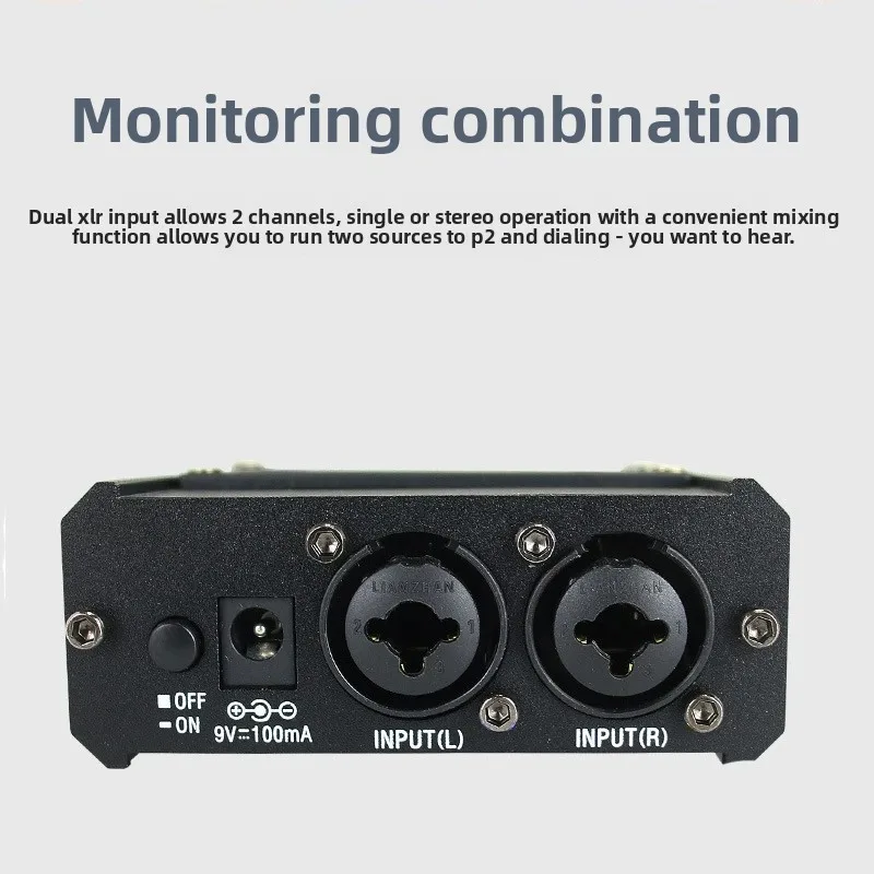 SOTAMIA P2 Headphone Amplifier Real Time Ear Return Monitoring Band Performance Splitter XLR Xlr Balanced Input Home Theater view 3