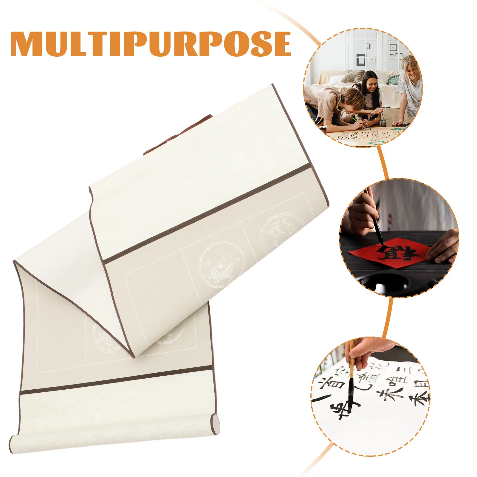 

Rice Paper Scroll Hanging Chinese Wall Art Drawing Reel Calligraphy Blank Scroll Paper Premium Material Durable Long Lasting