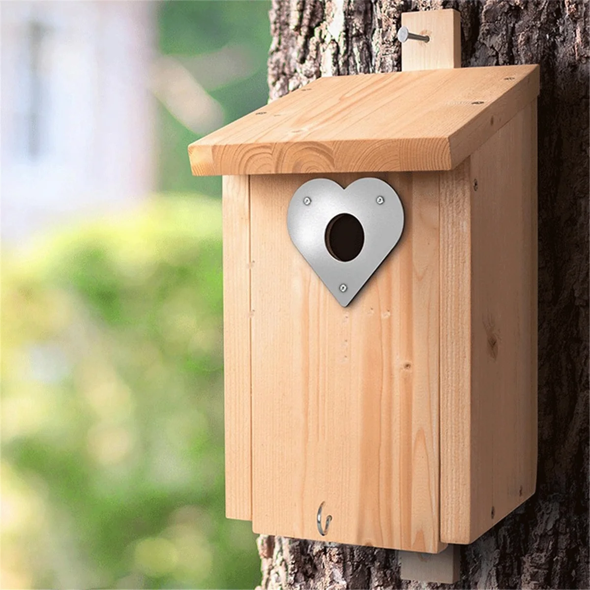 A002 Woodpecker Protection for Nesting Box and Bird House - Extra Safe Flight Hole Protection for Nesting Boxes (28 + 32 mm)