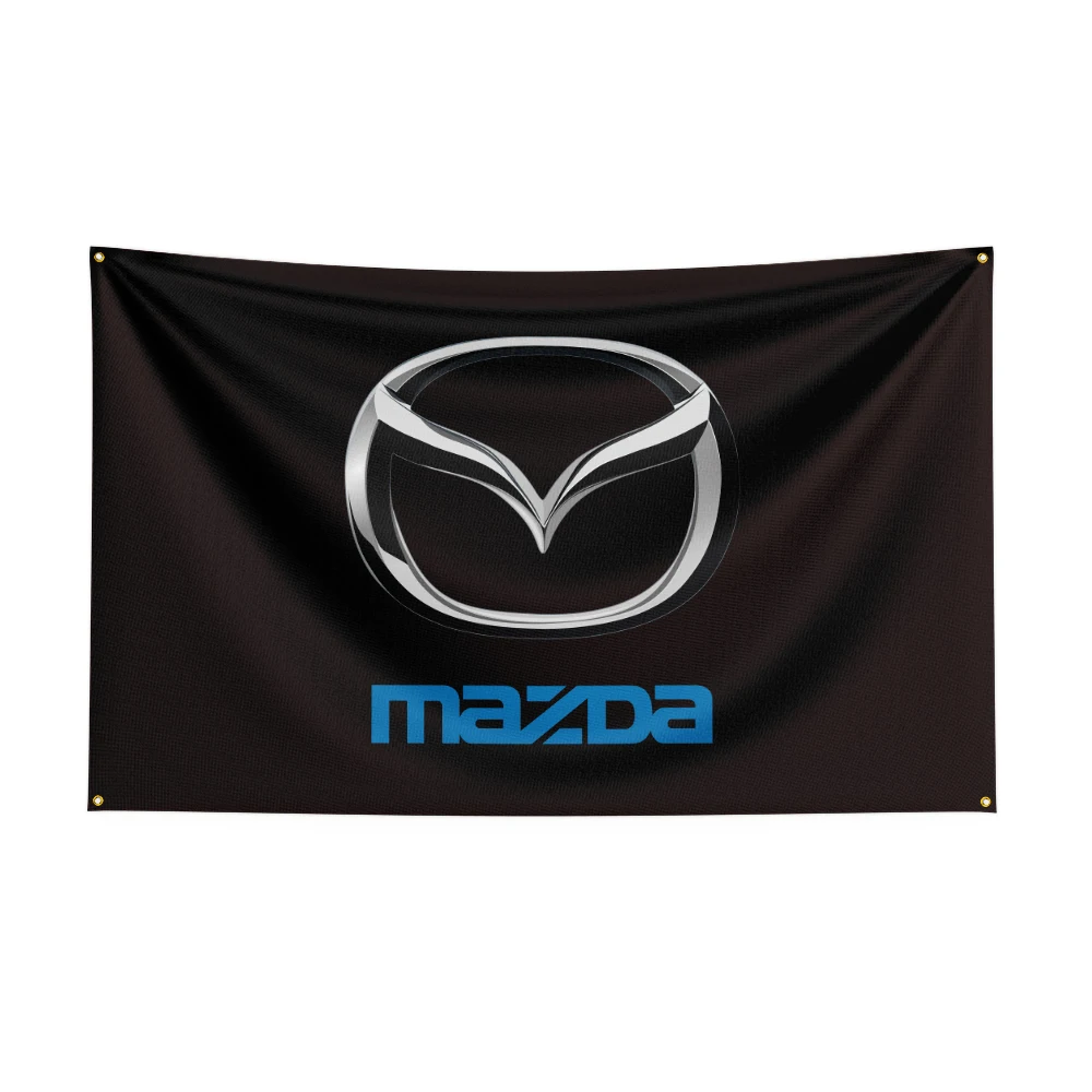 

3X5Ft Mazdas Racing Car Flag For Decor