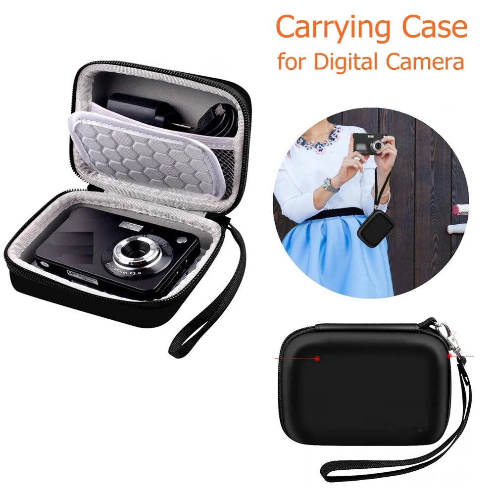Carrying & Protective Case for Digital Camera, AbergBest 21 Mega Pixels 2.7" LCD Rechargeable HD/Kodak Pixpro/Canon PowerShot