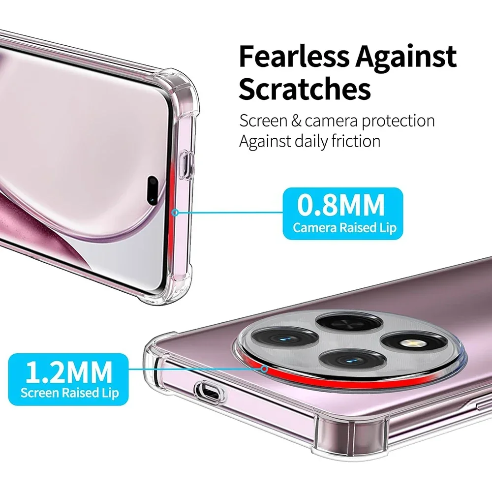 2 Buah Casing Lunak Silikon Tahan Benturan untuk Huawei Honor Magic7 Magic6 Magic5 Magic4 Magic3 Magic 7 6 5 4 3 Pro Rak Penutup Ultra Tipis