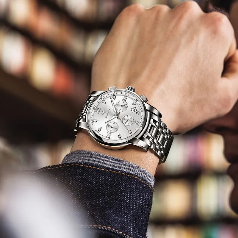 

AILANG New Men's Sports Casual Automatic Quartz Watch, Waterproof Fashionable Wristwatch, Luxury Tourbillon Men's Watch