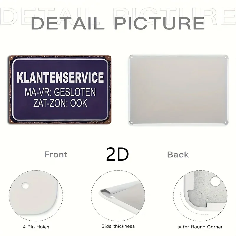 2D Flat, [2D Flat] 1pc Wall Decor Sign 