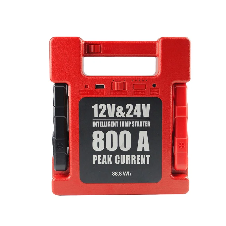 12V/24V Emergency Auto Jump Starter Power Bank Battery Ultra Booster Rescue Tool Kit