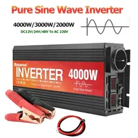 RDDSPON Pure Sine Wave Inverter 12v 24v To 220v 50Hz 60Hz Car Inverter 2000W 3000W 4000W Voltage Converter  Power Solar Inverter