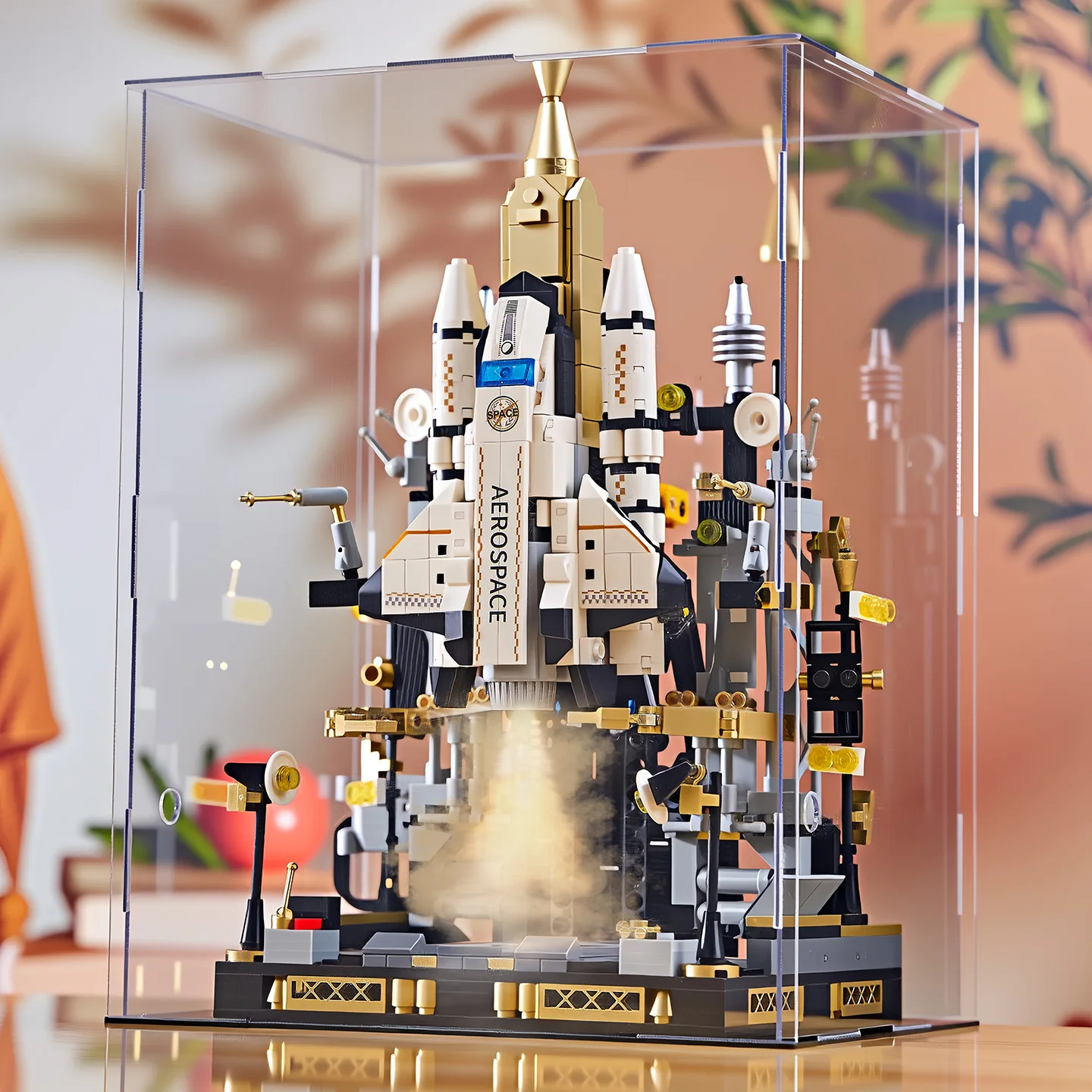 Aerospace Rocket Launch Station Building Blocks Educational Toy Space Shuttle Assembly STEM Explore Science Kids Birthday Gift