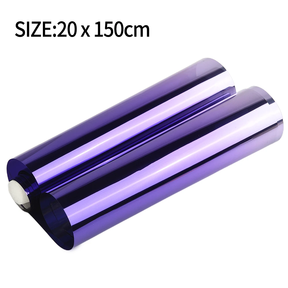 Film Car Sun Front Film Front PVC Purple Strip Sun Visor Tint UV Shade Accessories Waterproof 20CMx150CM Film Car